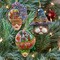 Designocracy Masquerade Wooden Mardi Gras Ornaments - 5.5" - Multicolor - Set of 3